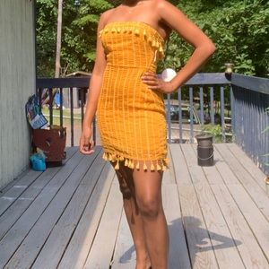 Yellow Tassel Dress